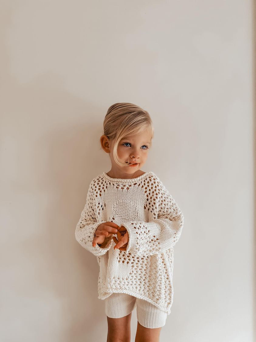 Crochet Pullover | CACAO BROWN