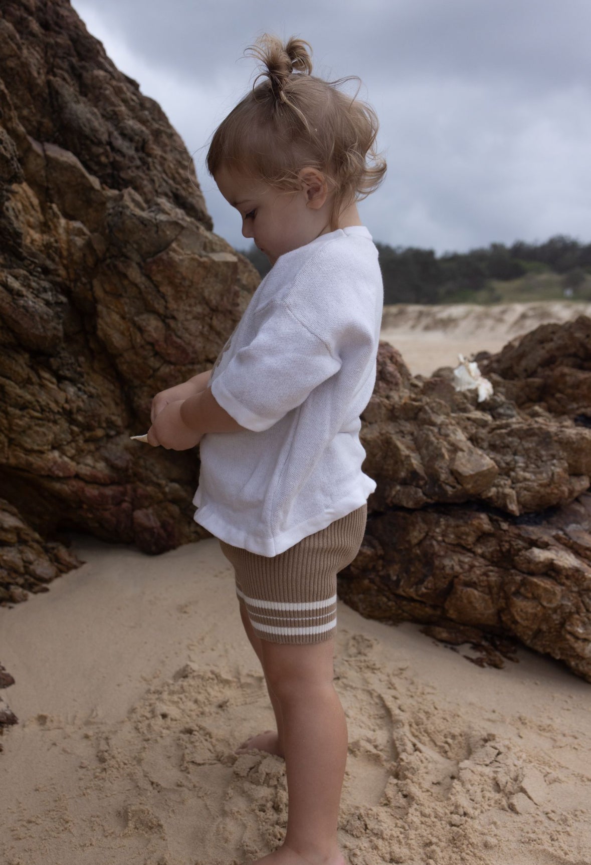 Bike Shorts | Natural Stripe