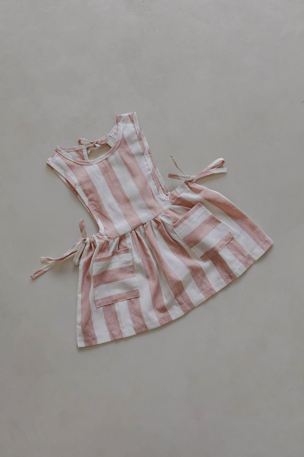 Linen Stripe Dress | Blush