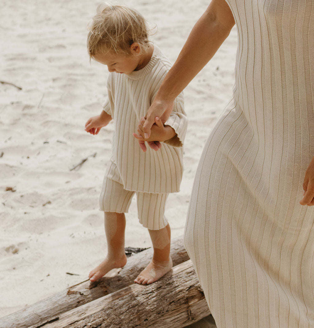 Ribbed Shorts | Sand