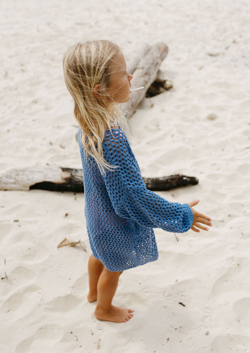 Crochet Beach Dress | Cobalt