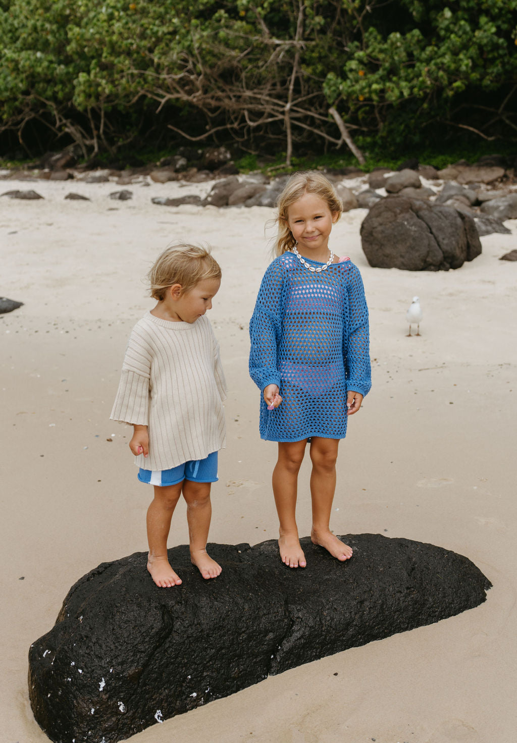 Crochet Beach Dress | Cobalt