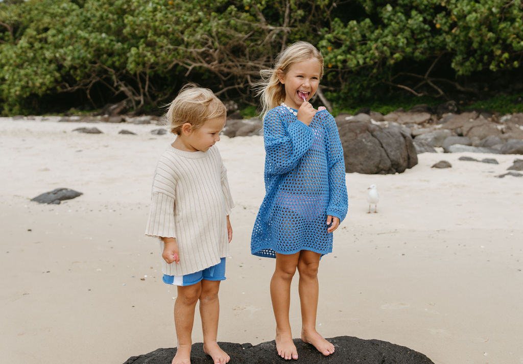 Crochet Shorts | Cobalt Salt