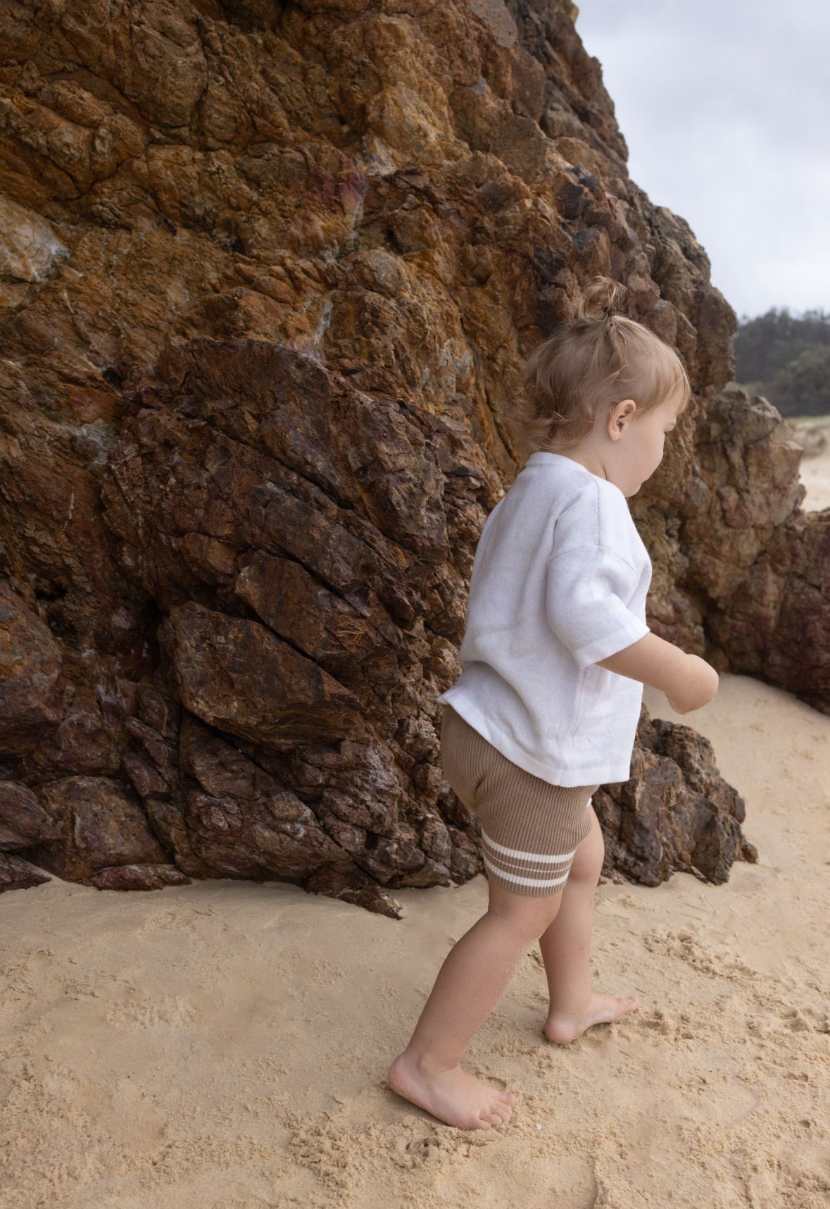 Bike Shorts | Natural Stripe