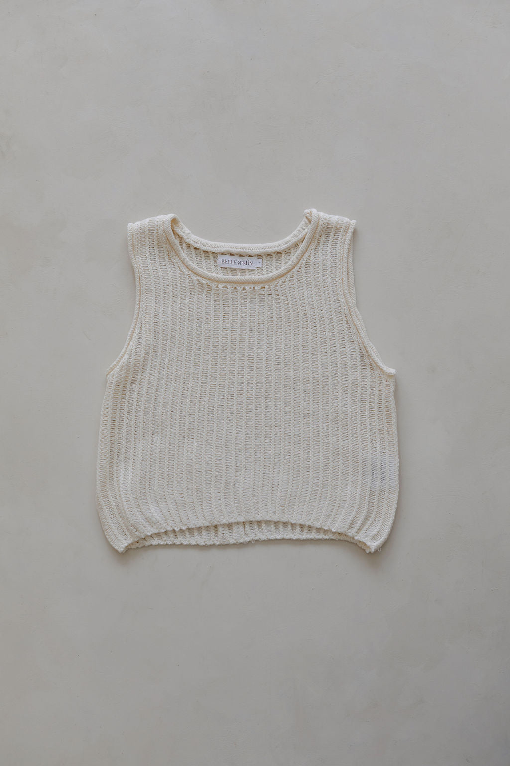 Woman's Crochet Knit top | Natural